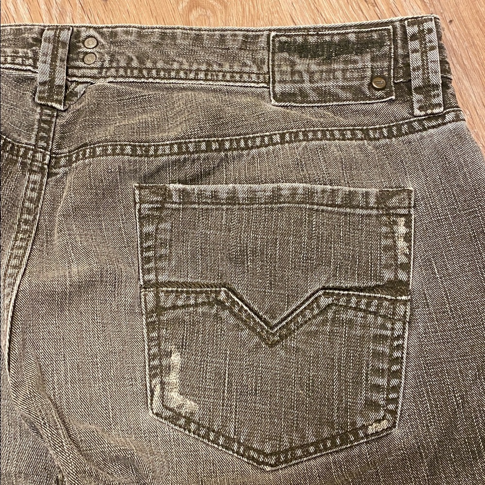 Diesel Industry Straight Leg Gray Denim Jeans Size 38 VTG Classic Grunge Fall - Picture 5 of 7